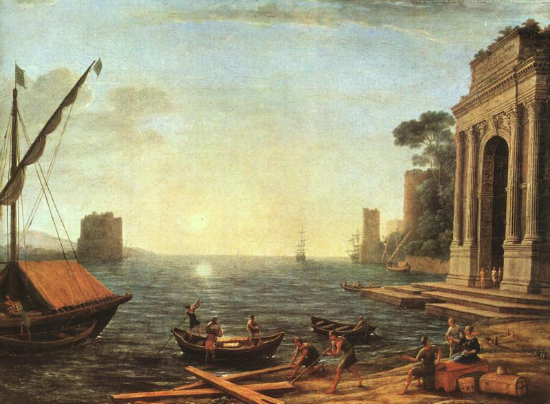 Claude Lorrain A Seaport china oil painting image